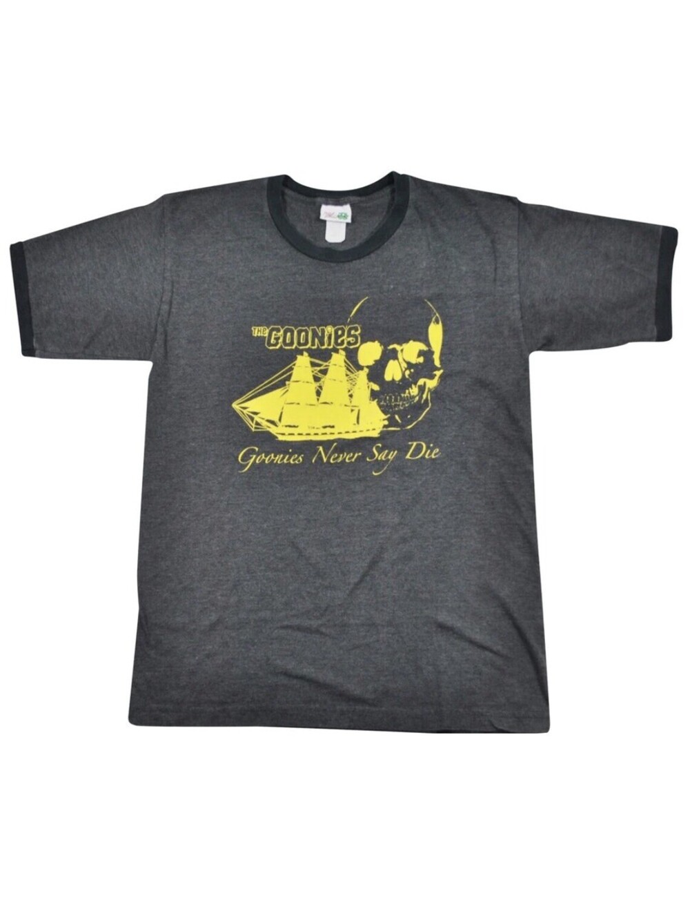 Vintage The Goonies Gray Black Movie Film Comedy T Shirt Size Medium